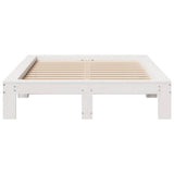 Bed Frame without Mattress White 120x190 cm Small Double Solid Wood Pine 3308751