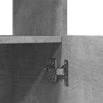 Highboard Concrete Grey 92x33x140 cm Engineered Wood 3309612