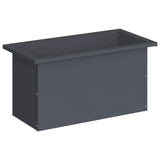 Garden Planter with LED Antracite 30 x 60 x 30 cm Steel 8008088