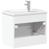 Bathroom Sink Cabinet with Built-in Basin White 3278764
