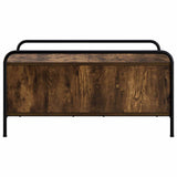 Coffee Table Smoked Oak 80 x 80 x 41 cm Engineered Wood 8013598