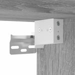 ZNTS 3 Piece Bathroom Furniture Set Grey Sonoma Engineered Wood 3301123