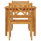 Garden Dining Set 3 pcs Brown Solid Acacia wood 3375656