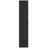 Highboard Black 80x35x180 cm Engineered Wood 3276652