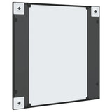 Wall Mirror Black 60x60 cm Square Iron 358635