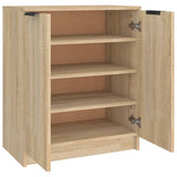 Shoe Cabinet Sonoma Oak 59x35x70 cm Engineered Wood 811424