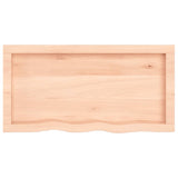 ZNTS Wall Shelf 80x40x cm Untreated Solid Wood Oak 363547