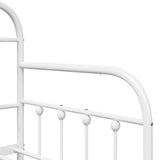 Daybed Frame White 80 x 200 cm Powder-Coated Steel 42002643