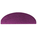 Stair Mats 30 pcs 65x21x4 cm Violet Half Round Large 3365817