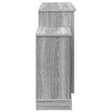 Electric Fireplace Grey Sonoma 140 x 30 x 67 cm Engineered wood 8021148