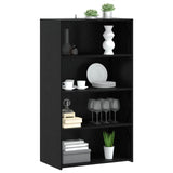 Highboard Black Oak 70 x 41 x 124 cm Engineered Wood 8015672