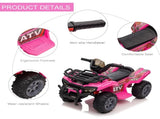 6V Kids Electric Ride on Car Toddlers Quad Bike All Terrain Vehicle Toy With Music for 18-36 months T3398P348305