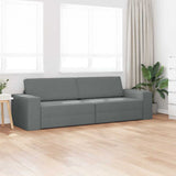 Sofa Bed Dark Grey 245 x 78 x 77 cm Fabric 4106716