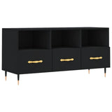 TV Cabinet Black 102x36x50 cm Engineered Wood 829013