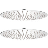 Rain Shower Head 2 pcs Stainless Steel Ø 40 cm 275937