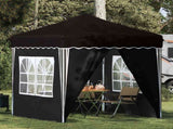 Pop-up Party Tent 195 x 195 x 245 cm Black Oxford Fabric 42019744