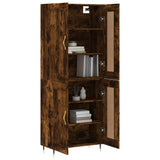 Highboard Smoked Oak 69.5x34x180 cm Engineered Wood 3199670