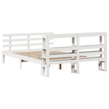 Bed Frame with Headboard without Mattress White 150x200 cm King Size 3306115
