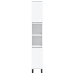 ZNTS 3 Piece Bathroom Cabinet Set White Engineered Wood 3187797