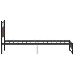 Bed Frame without Mattress Brown Oak 100x190 cm Engineered Wood 4107010