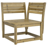 ZNTS 5 Piece Garden Sofa Set Impregnated Wood Pine 3216959