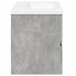 ZNTS 2 Piece Bathroom Furniture Set Concrete Grey Engineered Wood 3324909