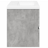 ZNTS 2 Piece Bathroom Furniture Set Concrete Grey Engineered Wood 3324909