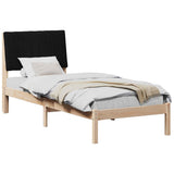 Bed Frame with Headboard Brown 80 x 200 cm Solid Pine Wood 878921