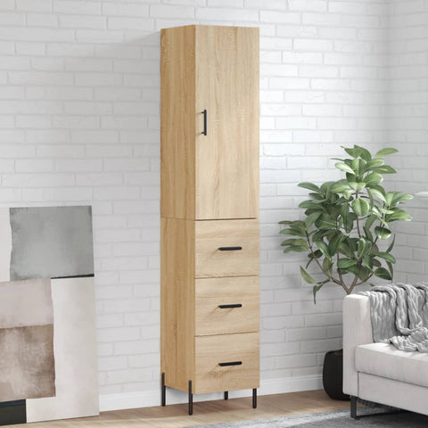 Highboard Sonoma Oak 34.5x34x180 cm Engineered Wood 3198860
