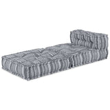 Modular Sofa Grey Print 70 x 70 x 56 cm Fabric 4019050