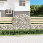 Arched Gabion Basket 150x50x140/160 cm Galvanised Iron 153457