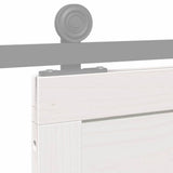 Barn Door White 90 x 2.5 x 208 cm Solid Pine Wood 870408