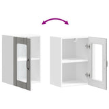 Kitchen Wall Cabinet with Glass Door Lucca Grey Sonoma 853773