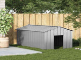 Dog House with Roof 114x202x101 cm Galvanised Steel 4100922