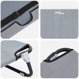 Dog Bed Folding Manual Light Grey 105 x 65 x 18 cm Steel 42008218