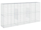 Gabion Basket with Cover 300x50x200 cm Galvanised Iron 3295168