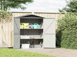 Garden Shed Anthracite 116x45x175 cm Galvanised Steel 46303