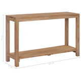 ZNTS Console Table 120x35x75 cm Solid Teak Wood 282850