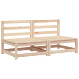 Garden Sofas Armless 2 pcs 70x70x67 cm Solid Wood Pine 837921