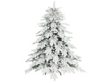 6ft Super Flocked Christmas Tree - Green/White T3398P424893