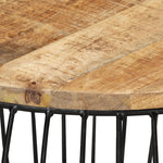 ZNTS Coffee Table Ø68 cm Rough Mango Wood 338020