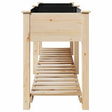 Garden Planter Beige 203 x 53 x 76.5 cm Solid fir wood 42006569