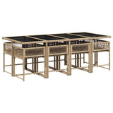Garden Dining Set Mix beige, Light grey, Black 3211464