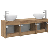 Bathroom Cabinet Set 3 pcs Artisan Oak 49.5 x 44.5 x 65 cm 3405696