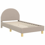 Children's Bed Frame with Headboard Light Grey 80 x 160 cm 42011029
