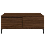 Coffee Table Brown Oak 90x50x36.5 cm Engineered Wood 821123