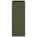 Planter Olive Green 32x29x75 cm Steel 841574