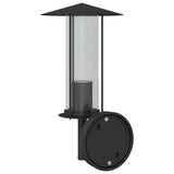 Outdoor Wall Lights 2pcs Black Stainless Steel 4006247