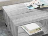 Coffee Table Grey Sonoma 90 x 49 x 46 cm Engineered Wood 883450