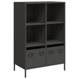 Highboard Black 68x39x103.5 cm Steel 851382